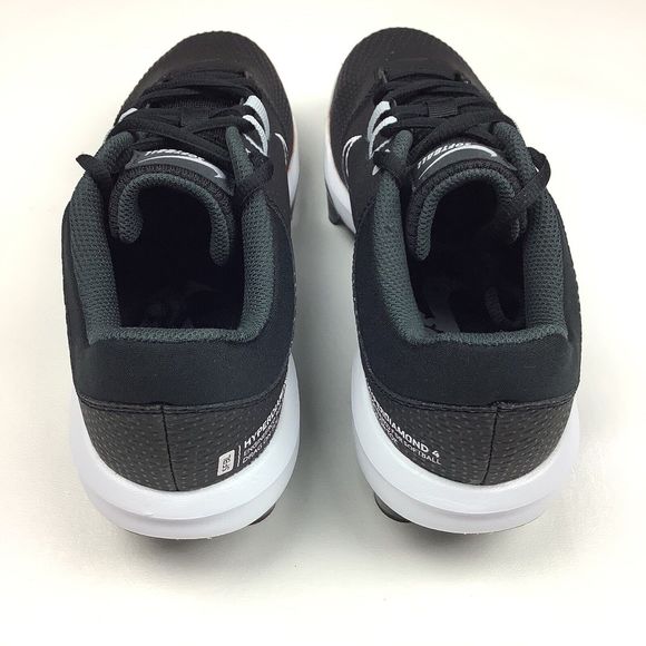 Nike HyperDiamond 4 Softball Cleats Shoes Black White Toe Drag Women's 9 - Picture 5 of 10